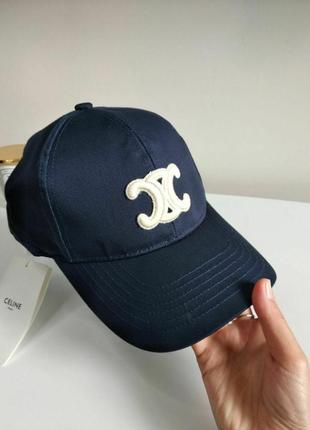 Кепка celine темно синього кольору