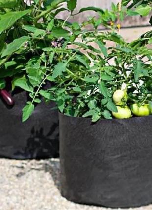 Grow bag 20 литров тканевые горшки / агротекстильные горшки для растений (плотность 70г/м2)1 фото