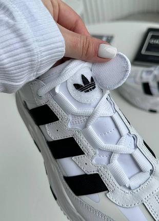 Кожаные кроссовки adidas niteball white4 фото