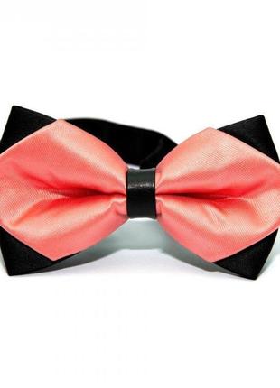Мужской галстук бабочка handmade 5,5х11,5 см коралловый cl0084380