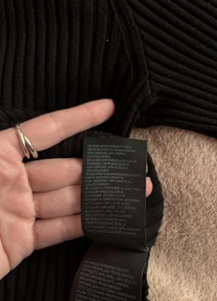 Черный трикотажный джемпер h&amp;m 5
