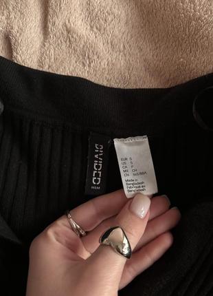 Черный трикотажный джемпер h&amp;m 4
