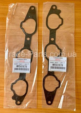 Прокладка впускного коллектора нижняя mitsubishi pajero 3.0 двигатель 6g72 mr561678