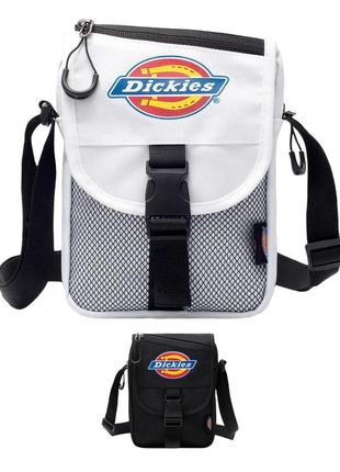 Сумка через плечо dickies 20х15 черный белый