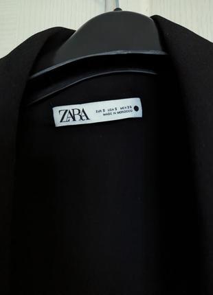 Платье-блейзер, пиджак черная zara с поясом9 фото
