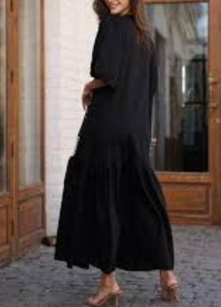 Шикарное с объемными рукавами и воланом платье 👗 рубашка большого размера
