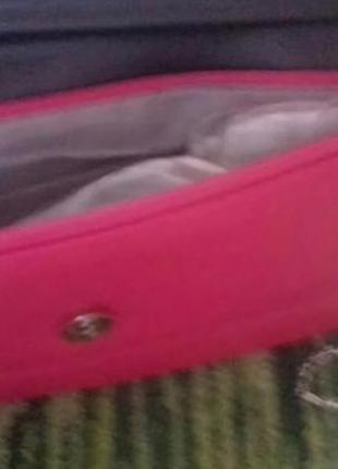 Сумка жіноча клатч на ланцюжку oriflame 🌸🌸🌸 соковита ніжно - рожева малінка5 фото