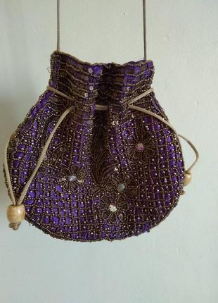 Сумочка расшитая винтажная