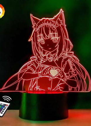 Нічник-світильник 3d "мейпл міназукі" 18х16 см 3dtoyslamp (2000002624813)