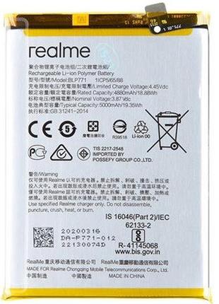 Аккумулятор для realme blp771, 6i, c3, c25y, narzo 10, 5000mah