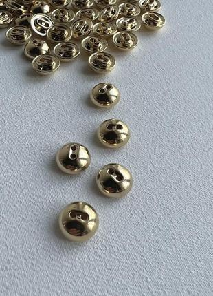 6/058 ґудзик блузочний 2отв золото 12мм пластик