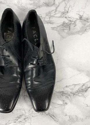 Туфлі шкіряні face, чорні