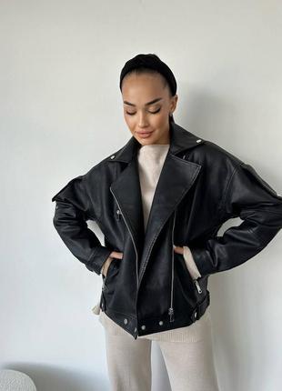 Женская куртка (осень,весная)из качественной эко кожи на подкладке6 фото