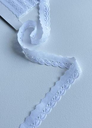 Лента прошва 8/029 белая 20мм коттон