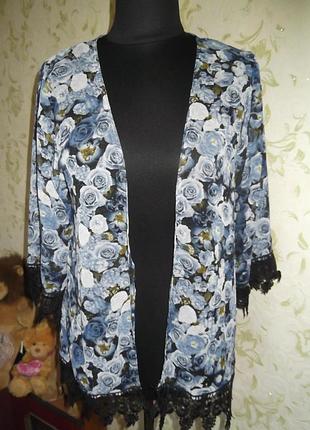 Кардиган принт цветы sweet poison