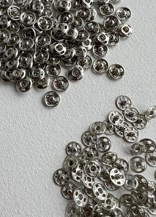 Кнопка виробник prym срібна 8мм металева