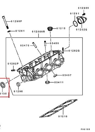 Комплект сальников (распред.вала md372536+колен.вала md343563+баланс.валов md343565 + md343566) двигун 4d56