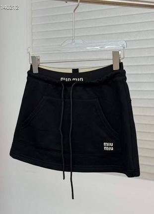 Спортивная юбка в стиле miu miu2 фото