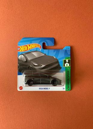 Машинка хот вилс тесла  tesla model y hot wheels 2023