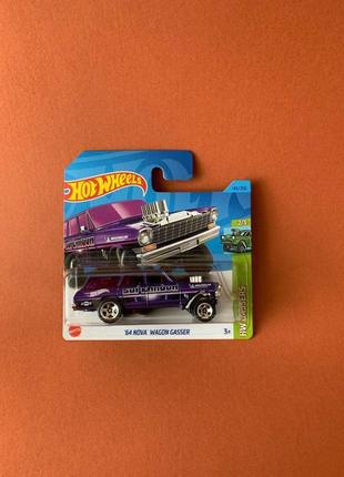 Машинка хот вилс шеви  nova wagon gasser hot wheels 2023