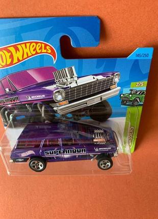 Машинка хот вилс шеви  nova wagon gasser hot wheels 2023 4