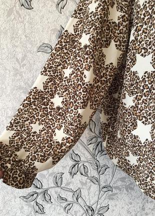Блузка,леопардовый принт&amp; звезды р.165 фото