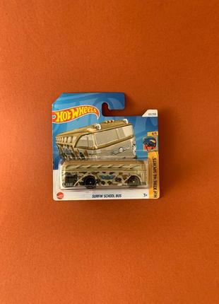 Машинка хот вілс автобус surfin school bus hot wheels 2024