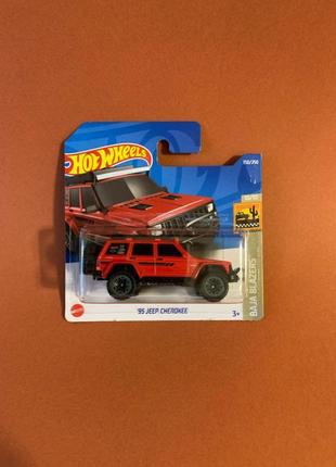 Машинка хот вилс джип hot wheels jeep cherokee 2022