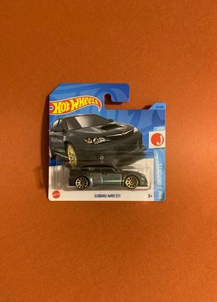 Машинка хот вилс субару subaru wrx sti hot wheels 2023