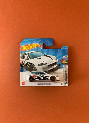 Машинка хот вилс хонда honda civic custom hot wheels 2023