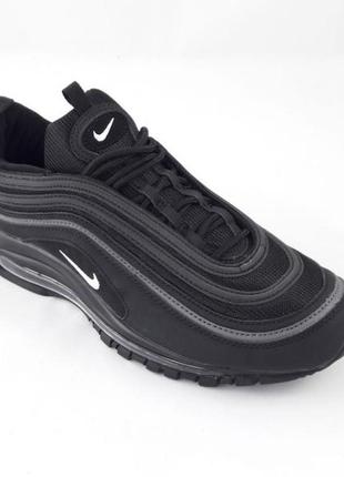 Чоловічі кросівки n!ke air max 97 чорні найк рефлектив