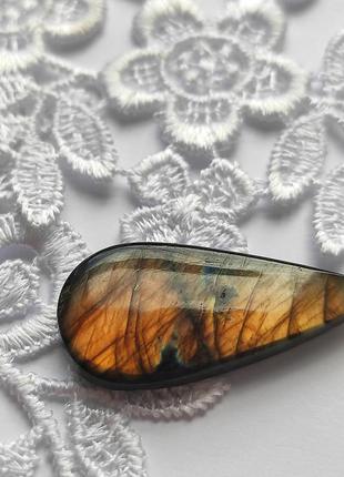 Натуральный камень вставка для создания украшений лабрадор кабошон ювелирный полупрозрачный