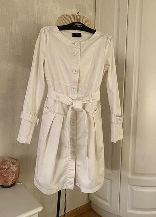 Zara плащ белый (платье) 2