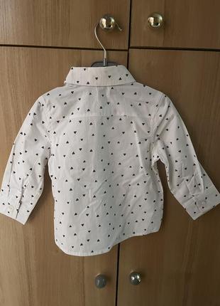 Стильная рубашка для мальчика на 6-9 месяцев
