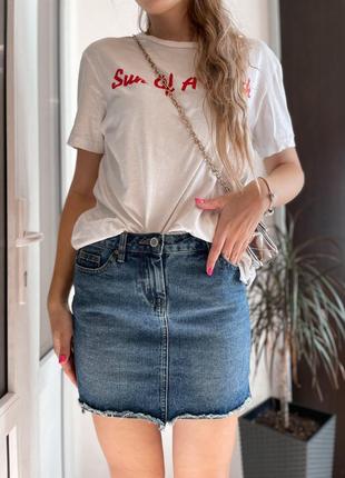 Очень стильная джинсовая юбка