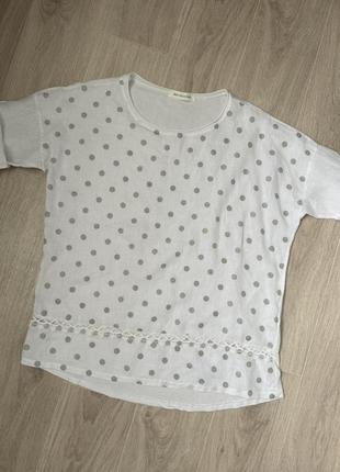 Футболка блузка льон