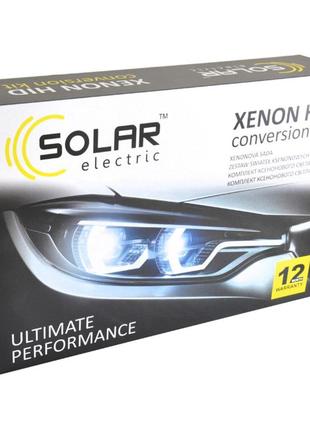 Комплект ксенона solar h4 5000k 85v 35w p43t-38 ket+ballast+wire, 2шт