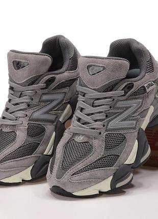 Женские кроссовки new balance 9060 grey 1950 беланс серого цвета