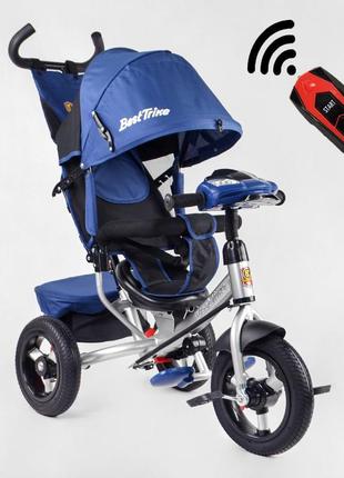 Дитячий триколісний велосипед best trike 3390. світло-синій(б).