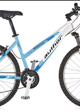 Велосипед жіночий author quanta 26", новий, біло-блакитний, mtb