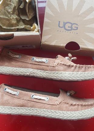 Ugg 31 р 20 см дитячі сліпони туфлі мокасини уги весна літо шкіра дівчинці