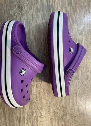 Фиолетовые crocs размер j 1 оригинал3 фото