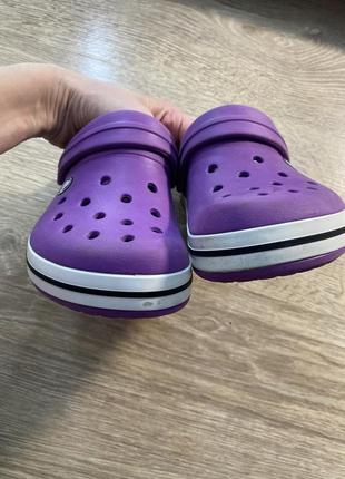 Фиолетовые crocs размер j 1 оригинал6 фото