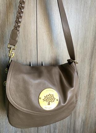 Сумка daria из коричневой кожи mulberry3 фото