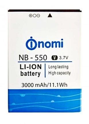 Аккумулятор для nomi nb-550, i550 space, 3000мач