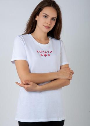 Женская футболка с патриотическим принтом2 фото
