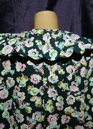 Сукня вільного крою .цікавий крій і деталі. квітковий принт.7 фото