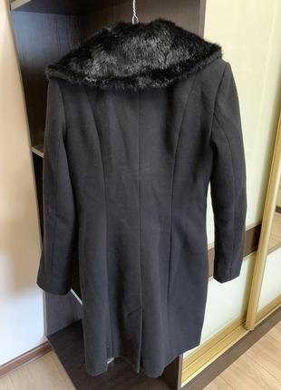 Пальто тепле 🧥 півпальта стильне модне зимове хутро штучне2 фото