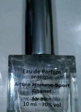 Chanel allure homme sport analogue мужска туалетна вода 10мл1 фото