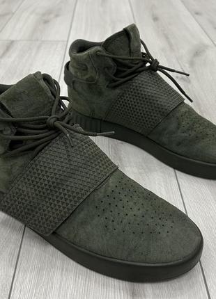 Мужские кроссовки adidas tubular invader strap “night cargo” (28,5 см)